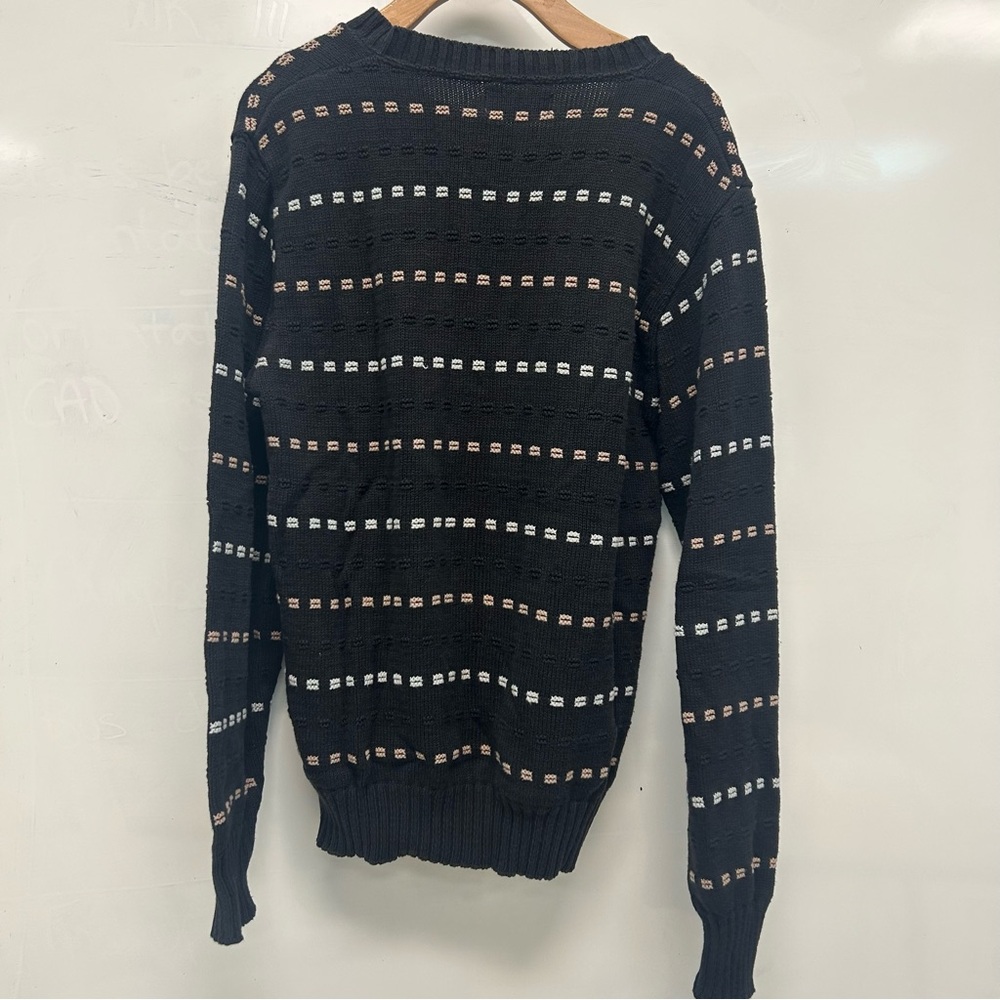 Vintage cotton grandpa sweater M - Picture 2 of 6